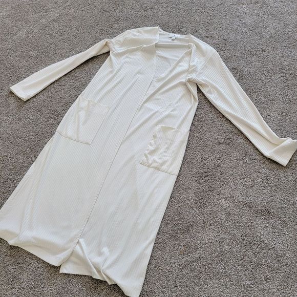 Socialite Ribbed Open Front Cardigan, Size S - Picture 5 of 10